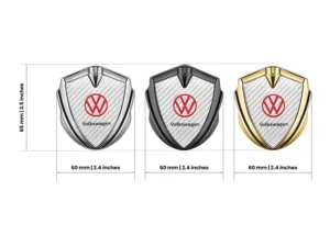 VW Emblema Silicona Insignia Afinada Estilo Brilla Remate